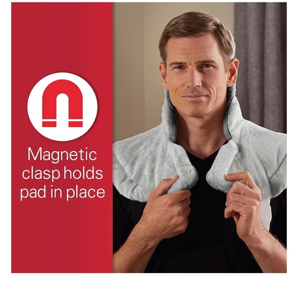 Sunbeam Contoured Heating Pad for Neck & Shoulder Pain Relief - Picture 4 of 8